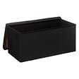 5 FIVE SIMPLY SMART - 2 en 1 Pouf pliant double et Coffre de rangement Noir 76 x 37.5 cm - vignette