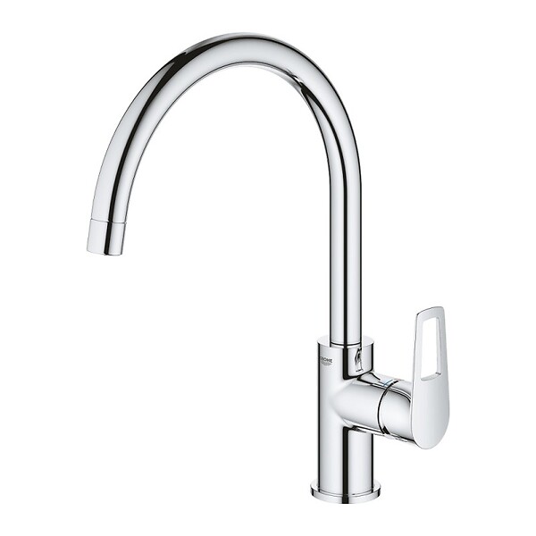 GROHE - Lot de 2 mitigeurs cuisine Bauloop chromé - large