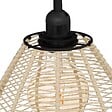 ATMOSPHERA - Lampadaire en métal Noir et abat-jour corde H 149.5 cm - vignette