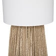 ATMOSPHERA - Lampadaire en corde Beige et Abat-jour Blanc H 130 cm - vignette