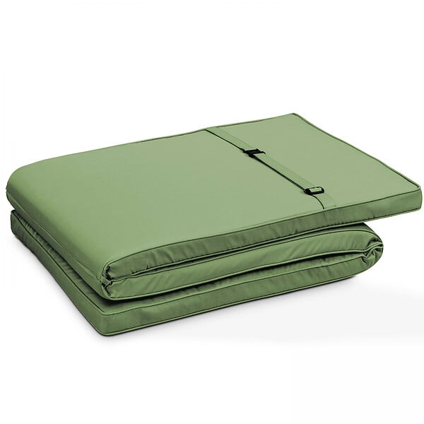 OVIALA - Lot 2 coussins bain de soleil polyester vert 186 x 53 x 5 cm - Picchu - large
