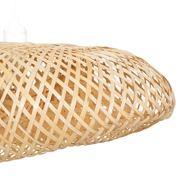 ATMOSPHERA - Luminaire Suspension en Bambou naturel L 51 cm - large