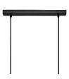 ATMOSPHERA - Luminaire Suspension 5 Lampes en Métal Noir et Bois de Pin L 60 cm - vignette