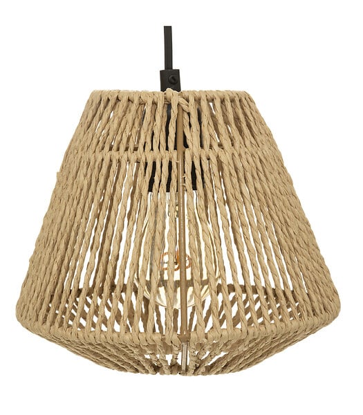 ATMOSPHERA - Luminaire  Suspension en Corde 3 Têtes D. 25 x H. 95 cm - large