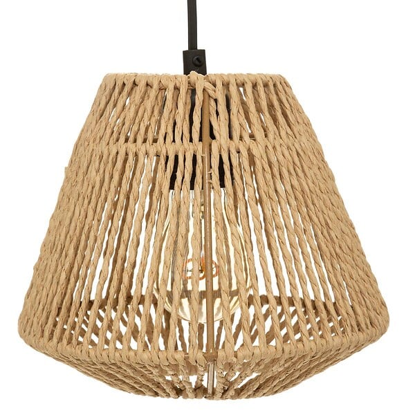 ATMOSPHERA - Luminaire  Suspension en Corde 3 Têtes D. 25 x H. 95 cm - large