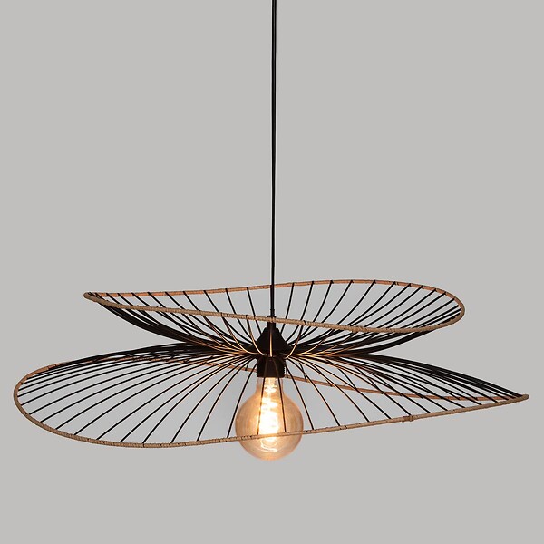 ATMOSPHERA - Luminaire Grande Suspension en Métal Noir D 69,5 cm - large