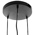 ATMOSPHERA - Luminaire Lustre 3 Suspensions en Métal filaire Noir - vignette