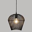 ATMOSPHERA - Luminaire Suspension en Métal filaire Noir D 26 cm - vignette