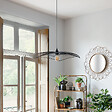 ATMOSPHERA - Luminaire Suspension en Métal filaire Noir D 58 cm - vignette