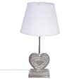 ATMOSPHERA - Lampe à poser Pied en bois forme Coeur H 49 cm - vignette