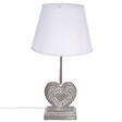 ATMOSPHERA - Lampe à poser Pied en bois forme Coeur H 49 cm - vignette