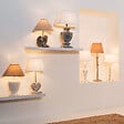ATMOSPHERA - Lampe à poser Pied en bois forme Coeur H 49 cm - vignette