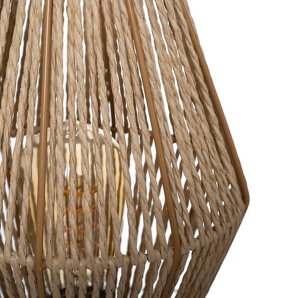 ATMOSPHERA - Lampe à poser Corde Nature H 32 cm - large