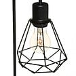 ATMOSPHERA - Lampe à poser en Métal filaire Noir H 46 cm - vignette