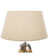 ATMOSPHERA - Lampadaire Trépied en Bambou et Abat-jour Ivoire H 145 cm - vignette