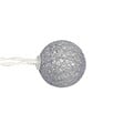 ATMOSPHERA - Guirlande décorative à piles 16 LED Boules en Coton D 3,5 x L 255 cm - Gris et Bleu - vignette