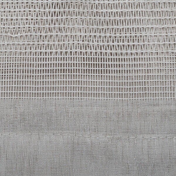 ATMOSPHERA - Voilage à œillets Beige effet lin avec motifs ajourés 140 x 240 cm - large