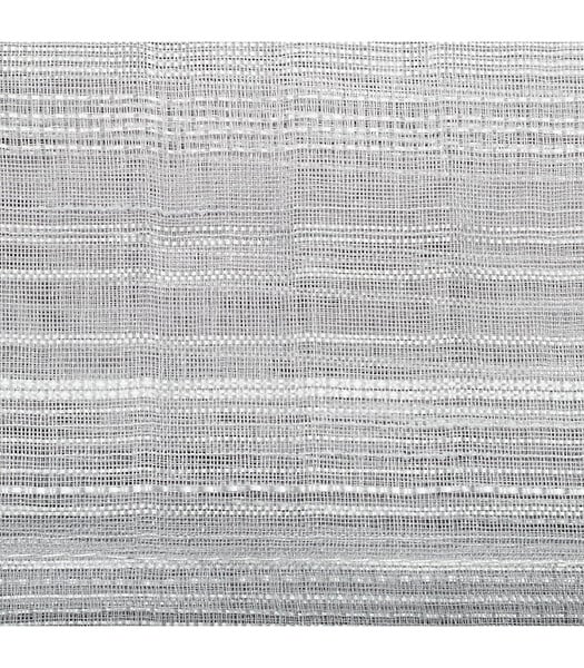 ATMOSPHERA - Voilage à œillets Gris tissage à rayures 140 x 240 cm - large