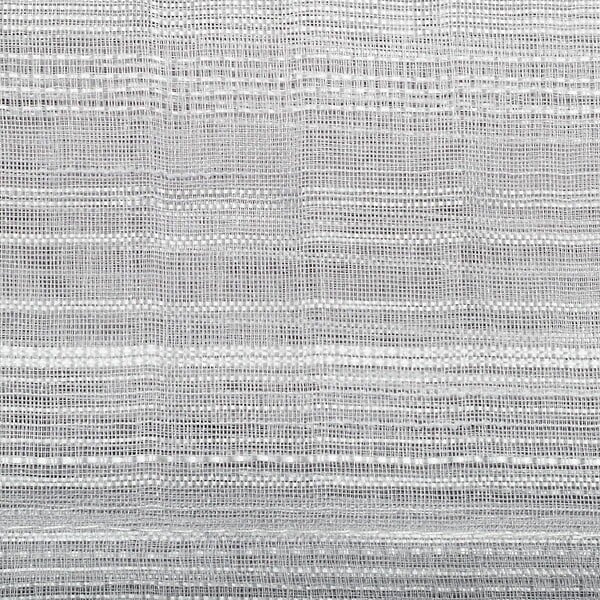 ATMOSPHERA - Voilage à œillets Gris tissage à rayures 140 x 240 cm - large