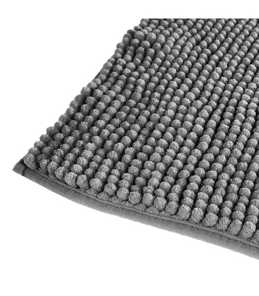 5 FIVE SIMPLY SMART - Tapis de Salle de bain Gris chenille 50 x 80 cm - large