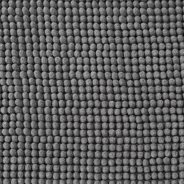 5 FIVE SIMPLY SMART - Tapis de Salle de bain Gris chenille 50 x 80 cm - large