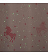 ATMOSPHERA - Rideau occultant Rose avec Licornes phosphorescentes 140 x 250 cm - vignette