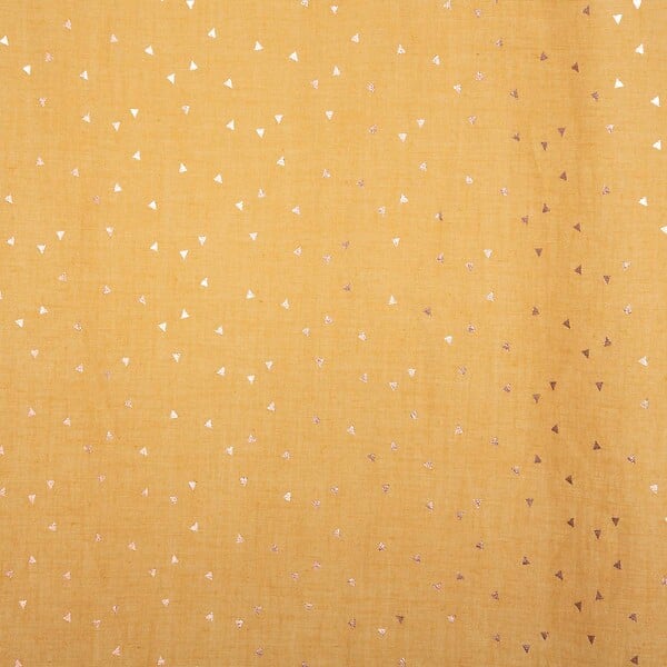 ATMOSPHERA - Rideau Voilage Berlingot Jaune moutarde 140 x 250 cm - large