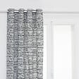 ATMOSPHERA - Rideau à œillets Jacquard Bleu Egéen 130 x 260 cm - vignette
