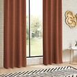 ATMOSPHERA - Lot de 2 Rideaux Occultants Terracotta 135 x 240 cm - vignette