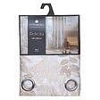 ATMOSPHERA - Rideau à œillets Jacquard Beige Lin 140 x 260 cm - vignette