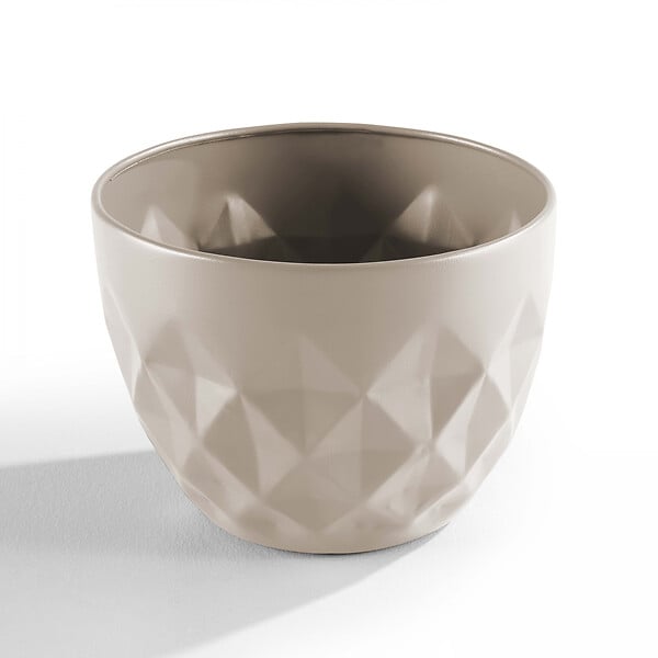 OVIALA - Lot de 2 caches pots en métal Taupe - Palavas - large
