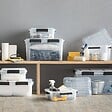 5 FIVE SIMPLY SMART - Boîte de rangement en polypropylène transparent 50L fermeture à clip - vignette
