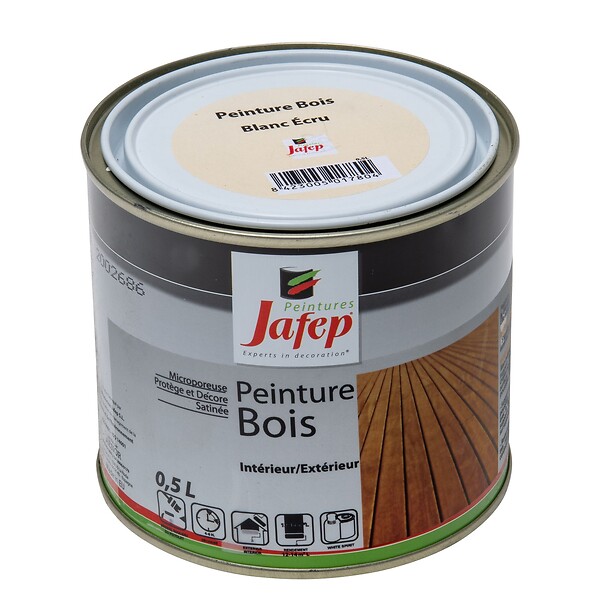 JAFEP - Peinture bois blanc écru 0,5l Jafep - large