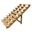 VINUOVO - BERLIN Escalier extérieur bois 9 marches H156cm L-140cm - sans contre marche - vignette