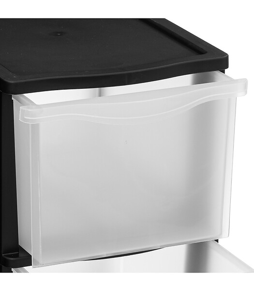 5 FIVE SIMPLY SMART - Tour de rangement 3 Tiroirs 4 pieds amovibles dont 2 avec roues H 63.1 cm - large