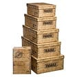 5 FIVE SIMPLY SMART - Lot de 6 Boites de rangement avec coins en métal  effet cagette - vignette