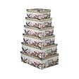 5 FIVE SIMPLY SMART - Lot de 6 Boîtes de rangement avec poignées et coins en métal - vignette