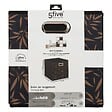 5 FIVE SIMPLY SMART - Boîte de rangement Noir avec déco 31 x 31 x 31 cm - vignette