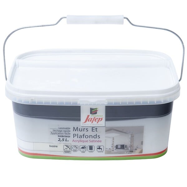 JAFEP - Peinture mur et plafond satinée ivoire  2,5L  Jafep - large