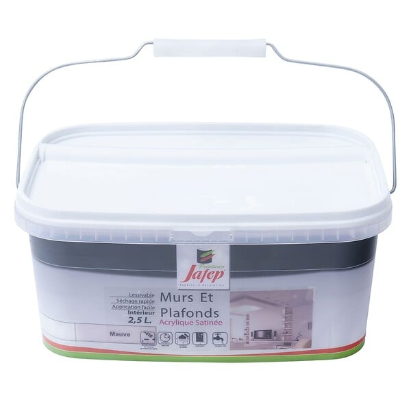 JAFEP - Peinture mur et plafond satinée mauve  2,5L  Jafep - large