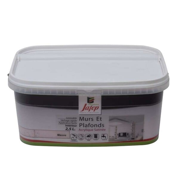 JAFEP - Peinture mur et plafond satinée mauve  2,5L  Jafep - large