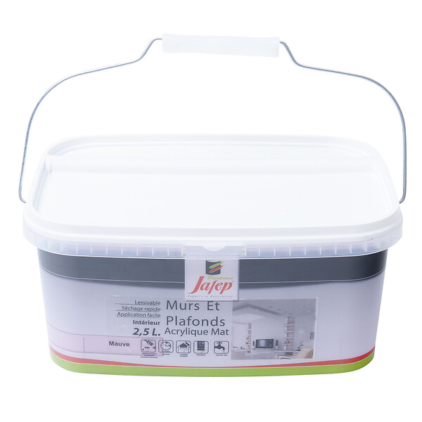 JAFEP - Peinture mur et plafond acrylique mat mauve  2,5L  Jafep - large