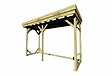 ABRI FRANCAIS - • ABRI Bûches en Bois - 4,1m2 - 3,15x1,31m - Pin Sylvestre traité Autoclave - Surface Int : 2,8m2 | 4 stères - vignette