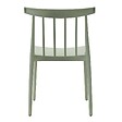 OVIALA - Lot de 4 chaises de terrasse vert sauge en plastique - Lisboa - vignette