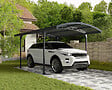 CANOPIA - Canopia Carport Atlas 4,95 x 2,88 m Gris, toiture teintée - vignette