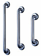 AKW - Barre d'appui droite en acier inoxydable - Longueur 450 mm - INOX POLI - vignette