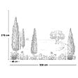 99DECO - Papier peint panoramique - Provence - Gris - intissé : 150g/m² - 7 lés : 336x270cm - vignette