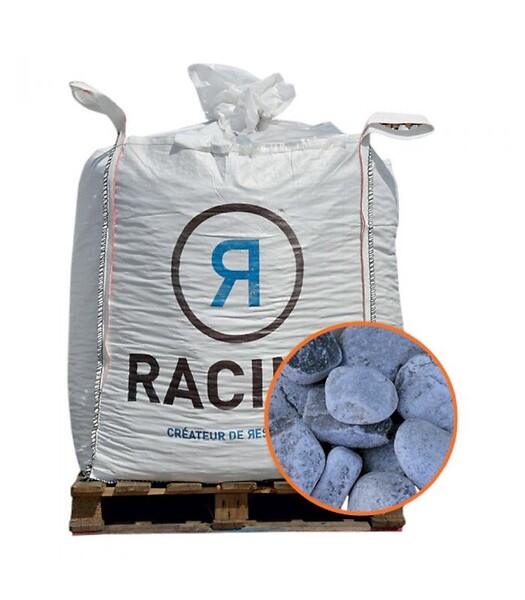 RACINE - Galet marbre gris Nevada 40-60mm, Big bag 500 kg - F-PAI076 - large