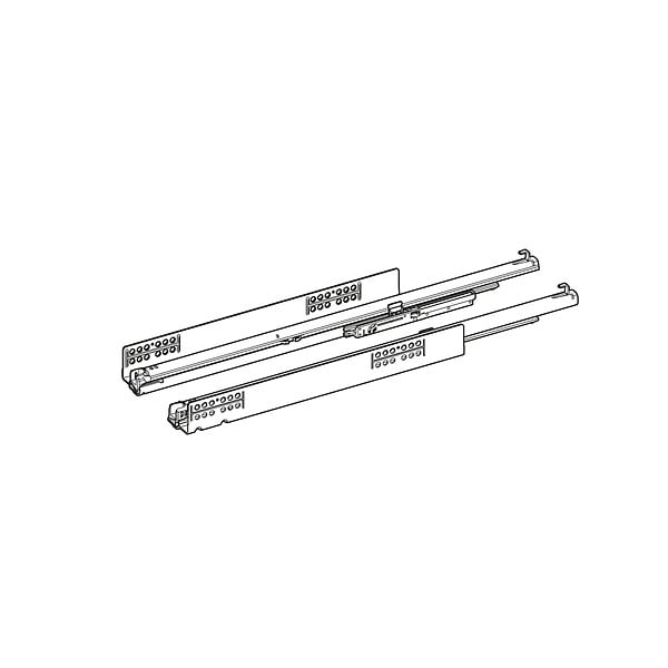 HETTICH - Coulisse à sortie totale Quadro V6 YOU M (30 kg) avec Silent System, compatible avec push to open silent, 600 mm, gauche et droit - HETTICHE - 9256896 - large