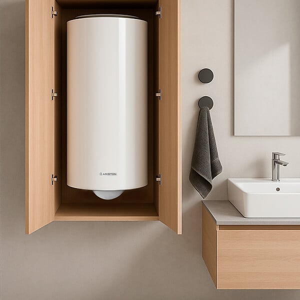 ARISTON - Chauffe eau électrique Vertical Mural Ariston Blindé Initio XPERT 200 L - large